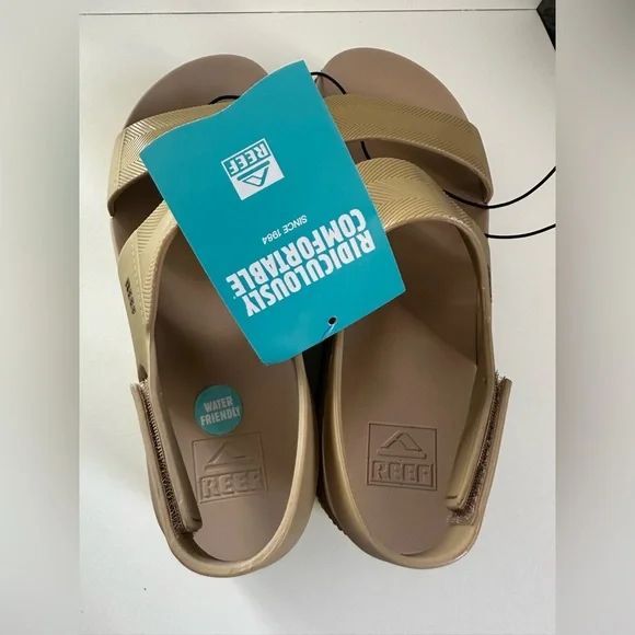 Reef Beige and Lime Water Vista Higher Platform Sandals - Picture 4 of 14